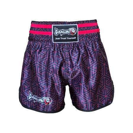 Dragondo Mt3442 Muay Thai Şortu Kick Boks Şort Neon Pembe Dijital Baskılı Şort