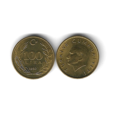 Emir Collectıon 1992 Yılı Tedavül Pirinç 100 Lira Çil