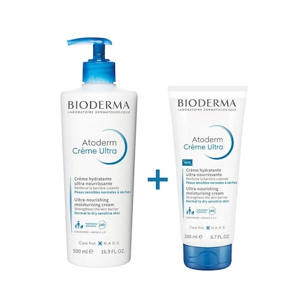 Bioderma Atoderm Cream 500 ML + Atoderm Cream Tube 200 ML