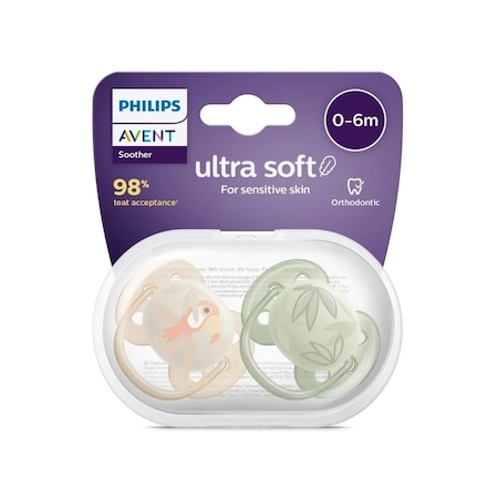 Philips Avent Ultra Soft Yumuşak 2li Emzik 0-6 Ay - Scf091/07