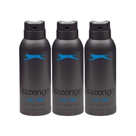 Slazenger Active Sport Mavi Erkek Sprey Deodorant 3 x 150 ML