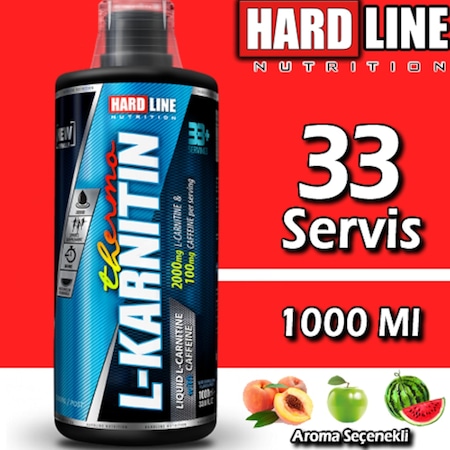 Hardline L-Karnitin Thermo 1000 Ml 33 Servis 2000 Mg L Carnitine