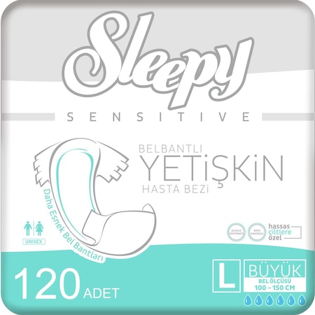 Sleepy Yetişkin Hasta Bezi Large 4 x 30'Lu 120 Adet