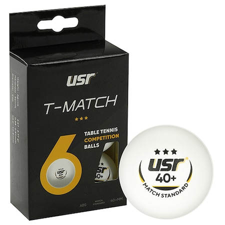Usr T-Match 6'lı 3 Yıldız Masa Tenisi Maç Topu