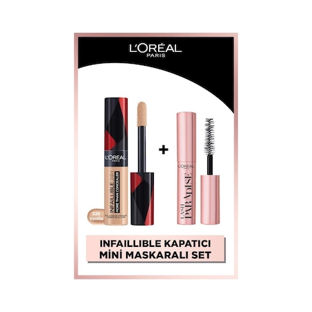 L'Oréal Paris Infaillible 24H Tüm Yüze Uygulanabilir Kapatıcı 326 Vanilla + Mini Paradise Maskara 4.7 ML