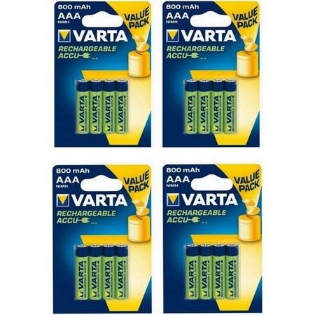 Varta 800 Mah Aaa Şarjlı Kalem Pil 16 Adet