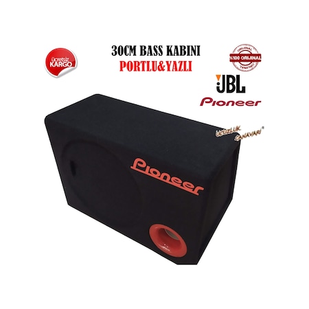 Pioneer Loğolu 30cm Bass Kabini Portlu Terminal Mevcut