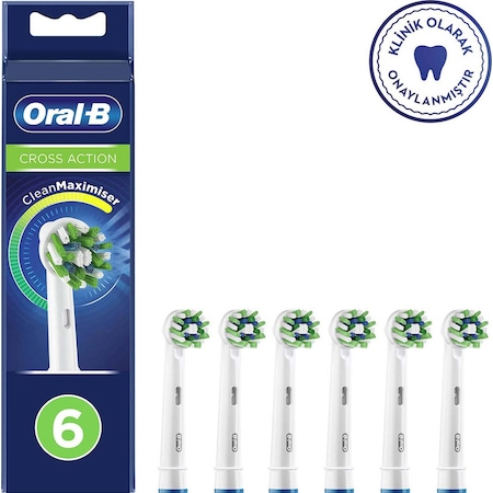 Oral-B Cross Action Clean Maximizer Diş Fırçası Yedek Başlığı 6’lı