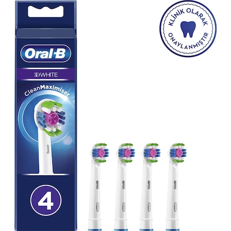 Oral-B 3D White 4'lü Diş Fırçası Yedek Başlığı EB18