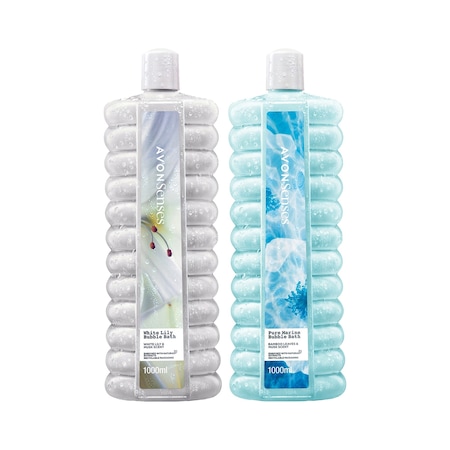 Avon Senses Pure Marine + White Lily Banyo Köpüğü 2 x 1 L