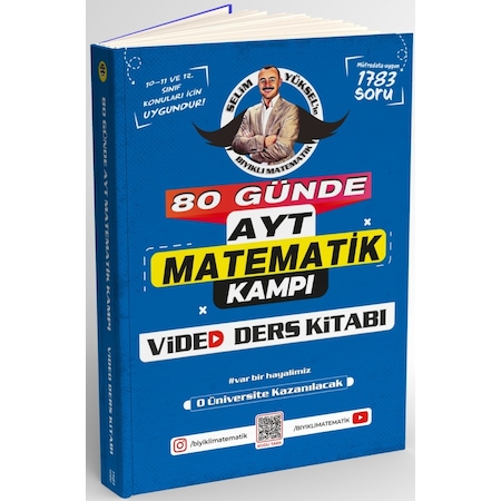 Bıyıklı Matematik 80 Günde AYT Matematik Video Ders Kitabı