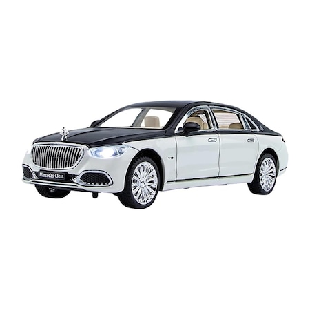 Heamor 1:24 Mercedes-benz Maybach S680 Alaşımlı Otomobil Modeli İçin Uygun. Dekorasyon Ve Noel Hediyeleri Boyut: Altın Ve Kırmızı Siyah Beyaz İçin Uygun, Ses Ve Işık Sırtlı Koleksiyon Oyuncak Araba