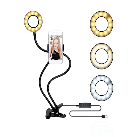 Led Ring Light Youtuber Light Stüdyo Işığı Akrobat Selfie Led Mas