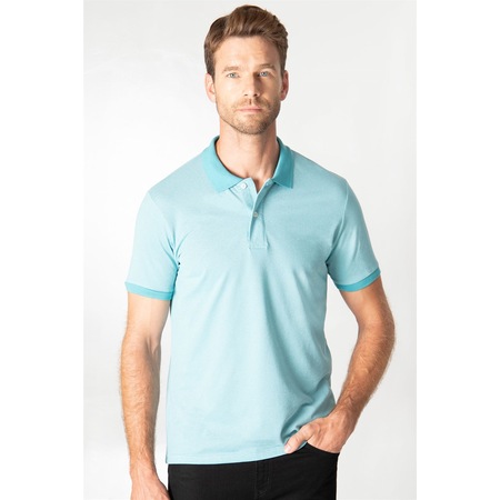 Tudors Slim Fit Melanj Düz Polo Yaka T-Shirt-24708