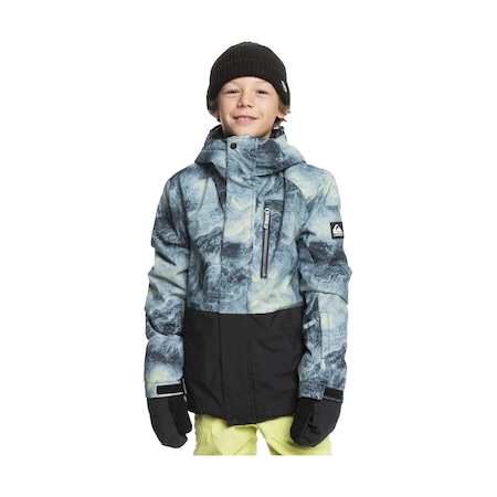 Quiksilver Mission Printed Block Youth Erkek Çocuk Snowboard Montu Renkli Renkli