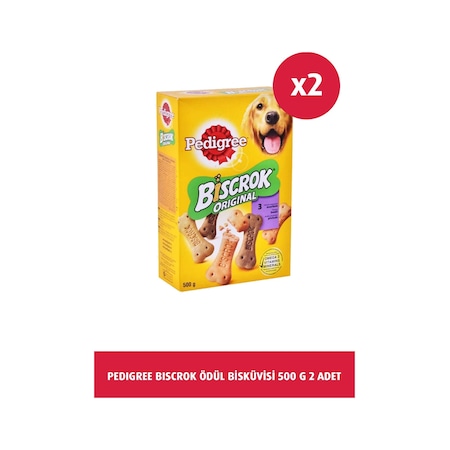 Pedigree Biscrok Köpek Ödül Bisküvisi 2 x 500 G