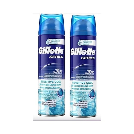 Gillette Sensitive Cool Serinletici Tıraş Jeli 2 x 200 ML