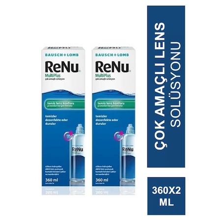 Bausch + Lomb Renu Multiplus Lens Solüsyonu 2 x 360 ML