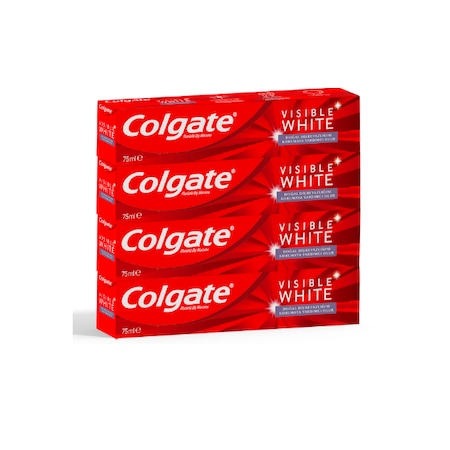 Colgate Visible White Maksimum Beyazlık Beyazlatıcı Diş Macunu 4 x 75 ML