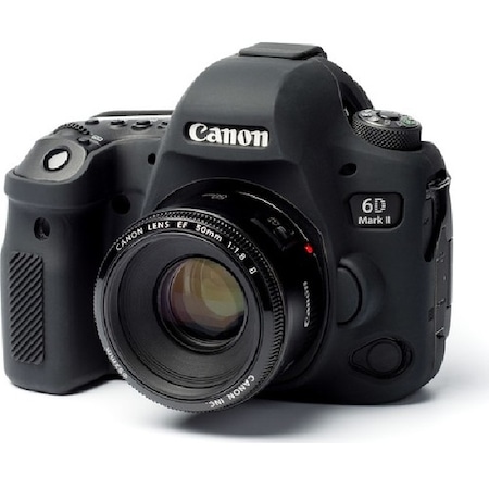 Canon Eos 6D Mark II 2 İçin Silikon Koruyucu Kılıf (Siyah)