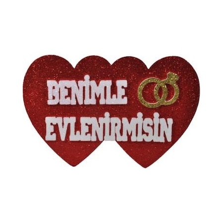 Benimle Evlenir Misin Strafor Süs