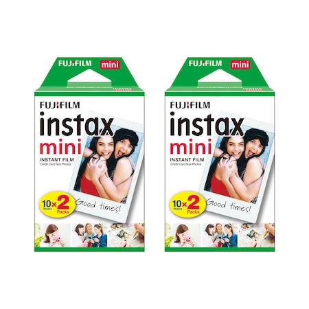 Fujifilm Instax Mini 7-8-9-11-25-70-90 için 20'li Film 2'li Paket
