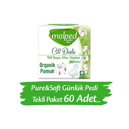 Molped Pure & Soft Swli Günlük Pedi 60 Adet