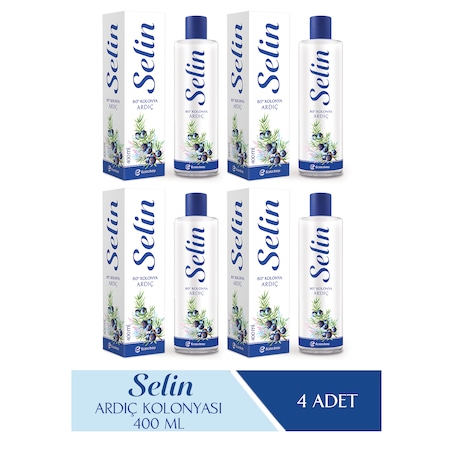 Selin Parfümlü Kolonya Ardıç 400 ML 4'lü