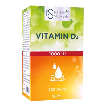 Natures Supreme Vitamin D3 1000 Iu 20 Ml Damla Aromasiz