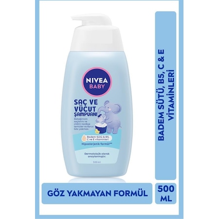 Nivea Baby Bebek Saç ve Vücut Şampuanı 500 ML