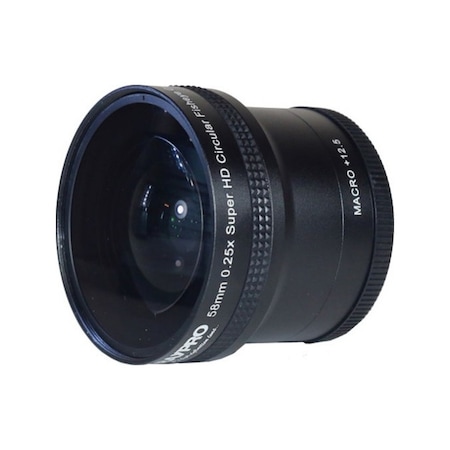 Raypro 58 MM 0.25x HD Fisheye Balıkgözü + 12.5 Dioptri Makro Lens