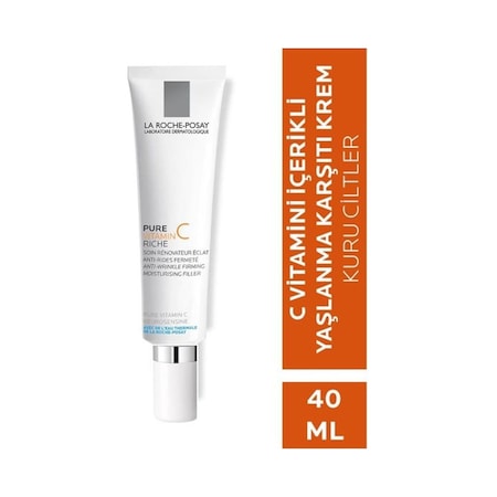 La Roche Posay Redermic Vitamin C PS Kuru Ciltler için Kırışıklık Karşıtı 40 ML