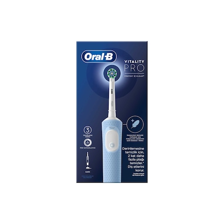 Oral-B Vitality Pro Elektrikli Diş Fırçası Mavi + 1 Diş Fırçası Başlığı