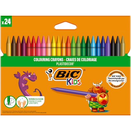 Bic Kids Plastidecor Silinebilir Elleri Kirletmeyen Pastel Boya 24 Renk