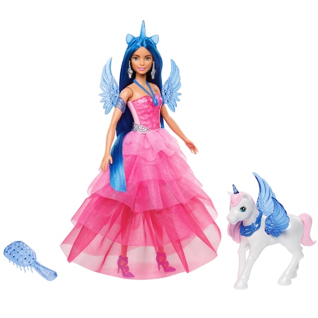 Barbie HRR16 Mavi Saçlı Prenses Bebek