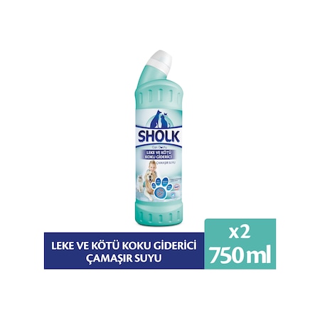 Sholk Leke ve Koku Giderici Oksijenli Çamaşir Suyu 2 x 750 ML