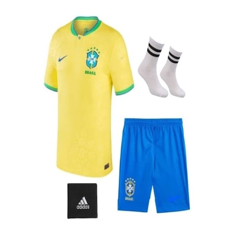 Brezilya Neymar Dünya Kupası Çocuk Forması 4'lü Set