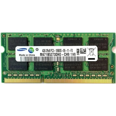 Samsung M471B5273DH0-CH9 4 GB 2Rx8 PC3-10600S-09-11-F3 1333 MHz DDR3 Notebook Ram