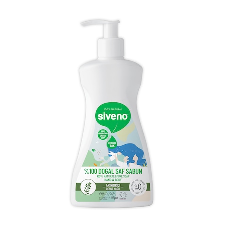 Siveno %100 Doğal Sıvı Kastil Sabun Defne Yağlı Yoğun Nemlendirici Arındırıcı Bitkisel Vegan 300 ML