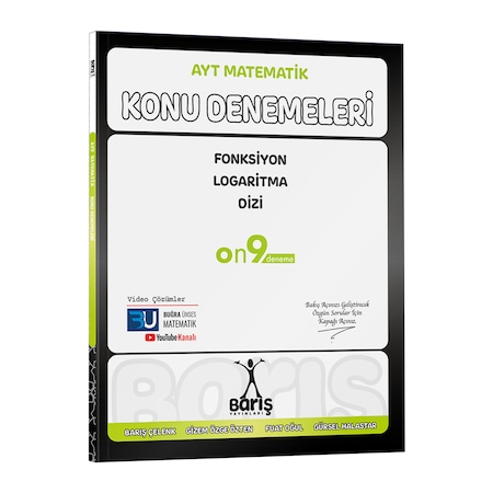 Barış Ayt Matematik Fonksiyon Logaritma Dizi Konu Denemeleri