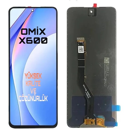 Omix X600 Lcd Ekran Dokunmatik Siyah