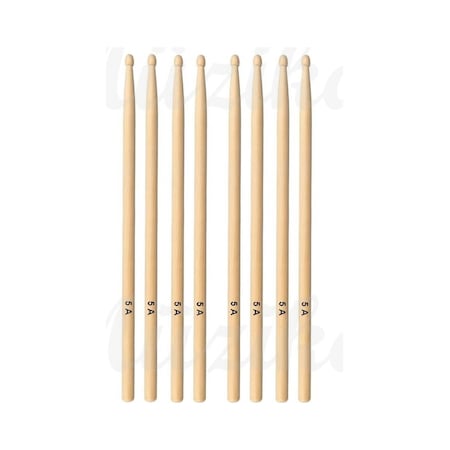 Chroma Baget - Davul - 4 Çift Bateri Bageti Drumsticks 5a Pürüzsüz Yüzey