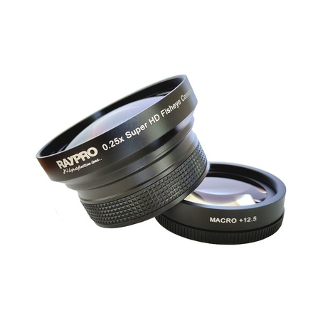 Raypro 67 MM 0.25x Pro HD Fisheye + 12.5 Dioptri Makro Lens