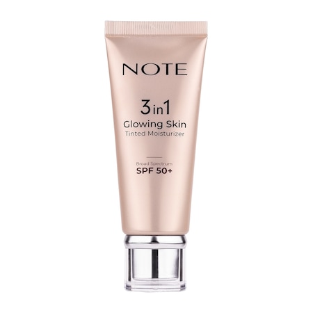 Note Cosmetics 3 in 1 Glowing Skin Tinted Moisturizer SPF50 Işıltılı Aydınlatıcı Krem 30 ML