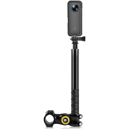 Insta360 Puluz Motosiklet Bisiklet Talonu Fikstür Monopod Standlı Monop Kamera Braket Adaptörü
