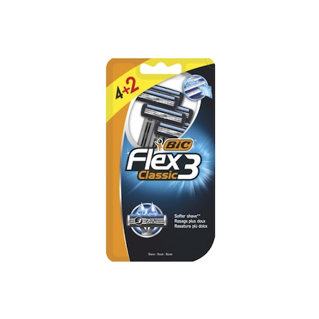 Bic 3 Flex Classic Tıraş Bıçağı 6'lı