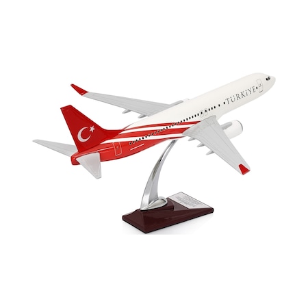 ZekUpp - Maket Uçak - Boeing 737-800 1/100 - TÜRKİYE Özel Tasarımlı Uçak Model F