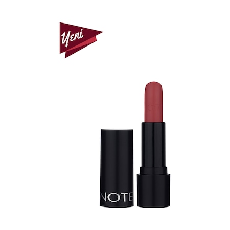 Note Deep Impact Lipstick Kremsi Dokulu Yarı Parlak Ruj 04 Terracotta - Kırmızı