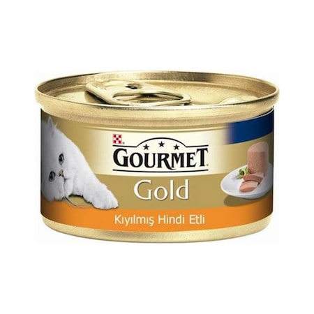 Purina Gourmet Gold Kıyılmış Hindi Etli Konserve Yetişkin Kedi Maması 24 x 85 G