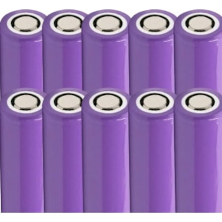 10 Adet 3.7v Şarjlı 18650 Lityum Pil 3600mah Şarj Edilebilir